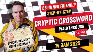 How to solve a Cryptic Crossword -  Walkthough for beginners - Special Delivery from PostMark!