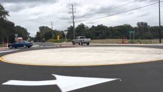 Roundabout opens at Textile and Stony Creek roads