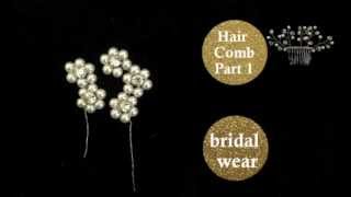 {THERESA} Daisy Spray Part2of2: DIY Bridal Beaded Hair Comb