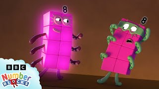 Villains and Super Heroes! | Learn to Count | Cartoon Maths for Kids | @Numberblocks