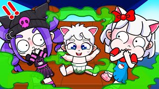 24h Challenge To Take Care Of Baby | My Melody, Kuromi, Hello Kitty And Friends In Avatar World