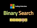 Binary Search - LeetCode 704 - Coding Interview Questions
