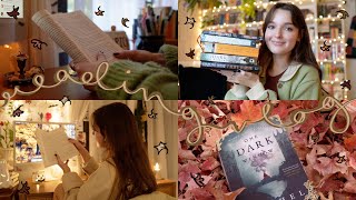 READING VLOG | reading four books, cozy fall activities + a 24 hour readathon🍂