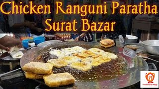 Chicken Keema Paratha With Egg Mix | Rangooni Mughlai Chicken | Indian Street Food