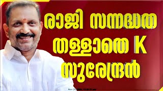 'സ്ഥാനം ഒഴിയുന്നതിൽ തീരുമാനം കേന്ദ്ര നേതൃത്വത്തിന്റേത്'; രാജി സന്നദ്ധത തള്ളാതെ കെ സുരേന്ദ്രൻ