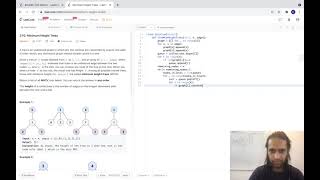 BFS Template : Minimum Height Trees ( Leetcode 310 )