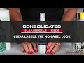 Clear Labels: The No Label Look