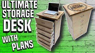 Mobile Shop Desk with Storage | PLANS AVAILABLE