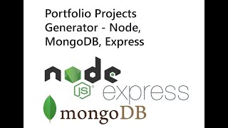 Project Generator with Node, MongoDB, Express