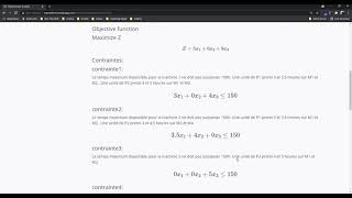 Product mix Problem cplex