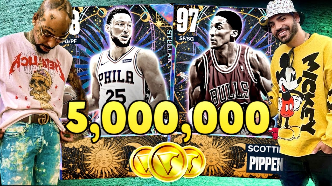 5 MILLION VC Pack Opening For Galaxy Opal Ben Simmons, Scottie Pippen ...