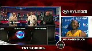 Kenny Smith tries to imitate Kobe jumping the aston martin