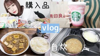 【日常】購入品(無印.コンビニ)と自炊(2日分アレンジ)