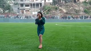 jangini hira/monika singer at chantmari ground performance