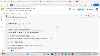 Create a pareto chart using Python