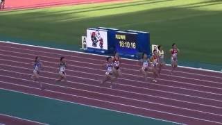 2016いわて国体 少年女子A100m決勝 齋藤愛美11.57(+2.0)GR大会新