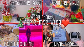 Vlog 23: Christmas Vlog- Opening Gifts, Christmas Decor Going Out, New Coach Bag \u0026 more