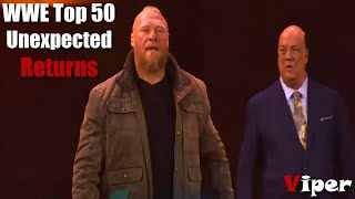 WWE Top 50 Unexpected Returns That Stunned The Fans