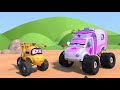 monster město nebezpečná láhev monster truck animáky