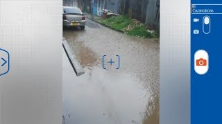 El Cazanoticias: denuncian fuertes inundaciones por aguaceros en Engativá, Bogotá