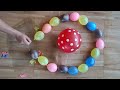 two beautiful various water colors balloons flower pop balloons rivers asmr satisfying trending pop