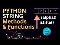 Python String Functions | Python String Methods | Functions and Methods in Python | SuMyPyLab