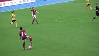 早稲田大学と慶應義塾大学のサッカーの定期戦「第18回早慶女子サッカー定期戦」前半戦（3-0）早稲田4-1で勝利！