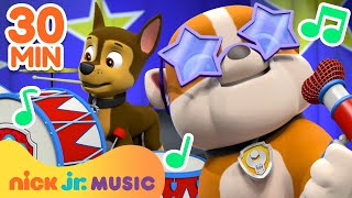 PAW Patrol Songs w/ Rubble & Chase! | 30 Minute Compilation | Nick Jr. Music