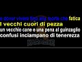 claudio baglioni i vecchi lyrics karaoke