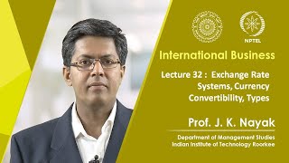 Lecture 32: Exchange Rate Systems, Currency Convertibility, Types