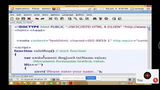 Kompozer JAvaSCript textbox validation Chapter 2