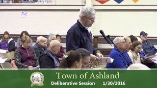 Ashland Deliberative Session 1/30/16