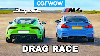 Toyota Supra vs BMW M4: DRAG RACE!