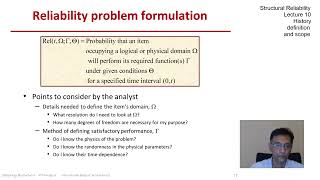STRUCTURAL RELIABILITY Lecture 11 module 01: reliability problem formulation