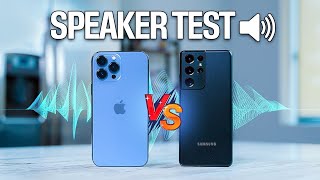 iPhone 13 Pro Max vs Galaxy S21 Ultra - Speaker Test