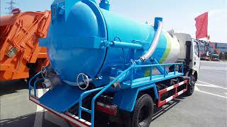 dongfeng 6cbm 6000L sewage sewer sucking truck wechat/whatsapp/viber:86-13635733504