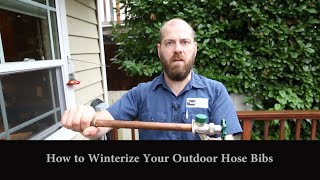 How To Winterize Outdoor Faucet or Hose Bib - Frost Free/Regular - Seattle Plumbing (206) 633-1700