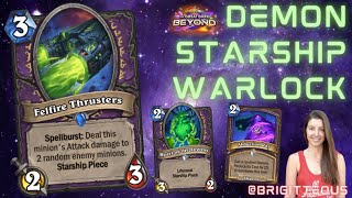 Demon Starship Warlock 🛸 The Great Dark Beyond 🪐Early Access Sneak Peek ☄️ My game versus Warshack