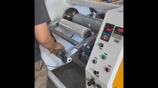 High speed PE/PVC stretch film rewinding machine