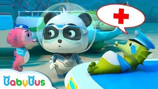 Rescate a Papá Caballo de Mar | Súper Panda Héroes | Dibujos Animados Infantiles | BabyBus