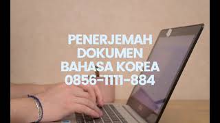 PENERJEMAH KOREA DI JAKARTA 0856-1111-884