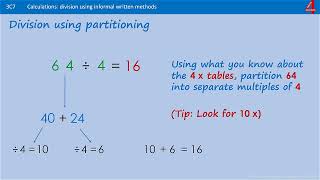 How to do Division using Partitioning