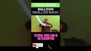 Magic tutorial | How to do Balloon swallow magic #shorts