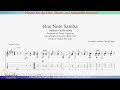 One Note Samba - arr for acoustic guitar with tab