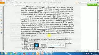 10th class Read/Data statement in BASIC ch#2 | Input/Output statement in BASIC