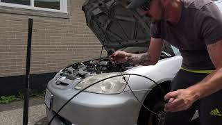 Hood Latch Cable Replacement On A 7th Gen (EM2) Honda Civic Coupe