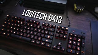 Logitech G413 Backlit Mechanical Gaming Keyboard Unboxing \u0026 Review 4K