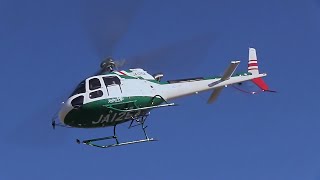 [日本航空学園 航空祭2024 ]ヘリコプター遊覧迫力の離着陸映像/AKAGI HELICOPTER Airbus Helicopters AS350B3 Ecureuil JA125A