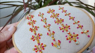 4 cute embroidery basic stitches for beginners | حصريا أفكار جديدة للتنبات على الجلابة أو القفطان