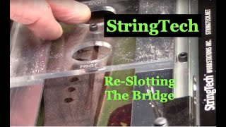 Re-Slotting a Guitar bridge @StringTech Workstations